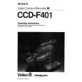 SONY CCD-F401 Manual de Usuario
