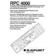 BLAUPUNKT RPC4000 Manual de Usuario