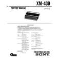 SONY XM430 Manual de Servicio