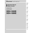 PIONEER DEH-1000E/XS/EW5 Instrukcja Obsługi