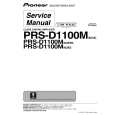 PIONEER PRS-D1100M/XU/ES Instrukcja Serwisowa
