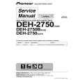 PIONEER DEH-2750/XU/ES Manual de Servicio