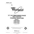 WHIRLPOOL SF3007SRW3 Catálogo de piezas