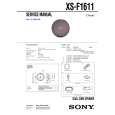 SONY XSF1611 Manual de Servicio