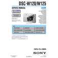 SONY DSC-W125 LEVEL2 Manual de Servicio