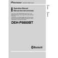 PIONEER DEH-P9800BT/XN/EW5 Instrukcja Obsługi