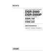 SONY DSR-2000 VOLUME 2 Instrukcja Serwisowa