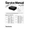 TECHNICS SU-X320 Manual de Servicio
