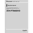 PIONEER AVH-P7800DVD/RE Manual de Usuario