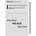 PIONEER PRS-D410/XS/EW5 Manual de Usuario