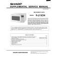 SHARP R-215EW Manual de Servicio