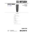 SONY SSMF500H Manual de Servicio