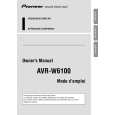 PIONEER AVR-W6100/UC Instrukcja Obsługi