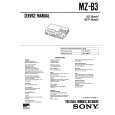 SONY MZ-B3 Manual de Servicio